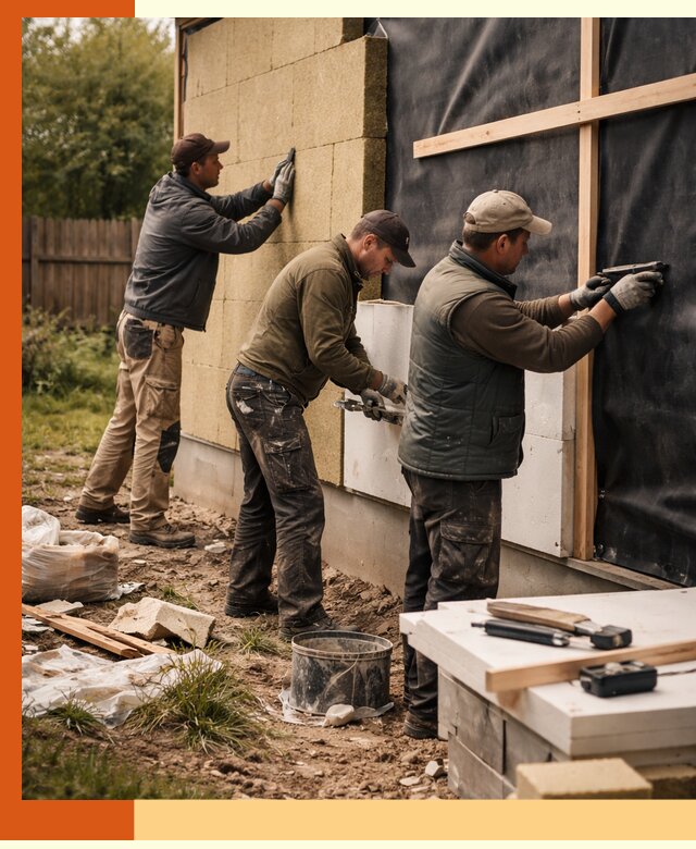 Утепление дачного дома под ключ в Ногинске