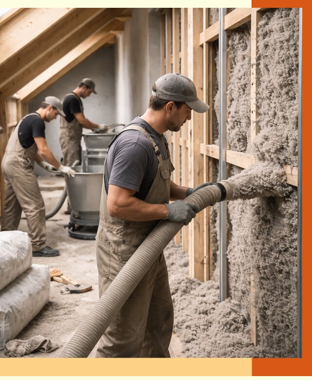 Утепление таунхауса эковатой в Ногинске от 2229 руб./м² — монтаж и задувка | ТепломастерНгн