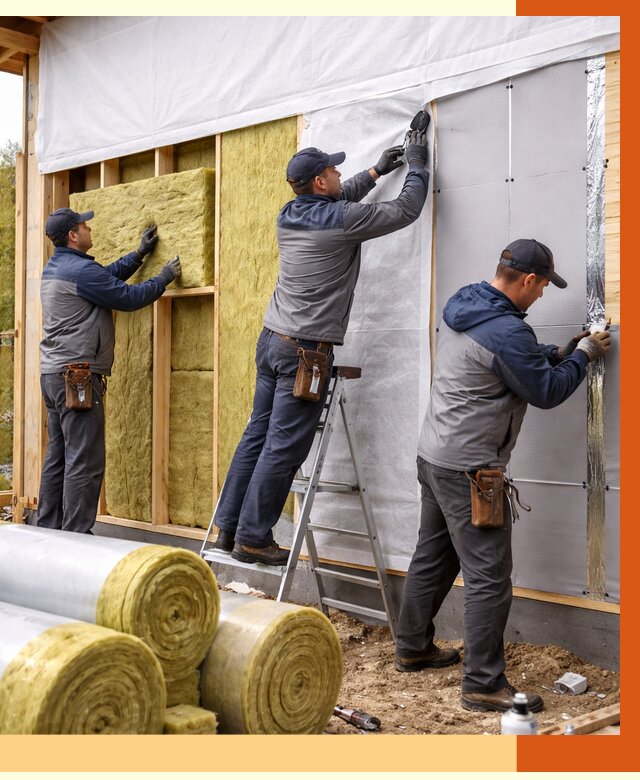 Утепление каркасного дома в Ногинске от 4255 руб./м2 — профессионально | ТепломастерНгн