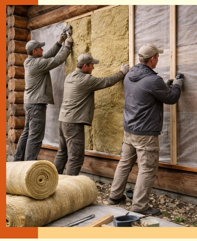 Утепление деревянного дома в Ногинске эффективными технологиями