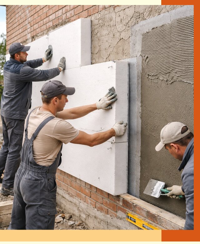 Утепление кирпичного дома в Ногинске от 4255 руб. под ключ | ТепломастерНгн