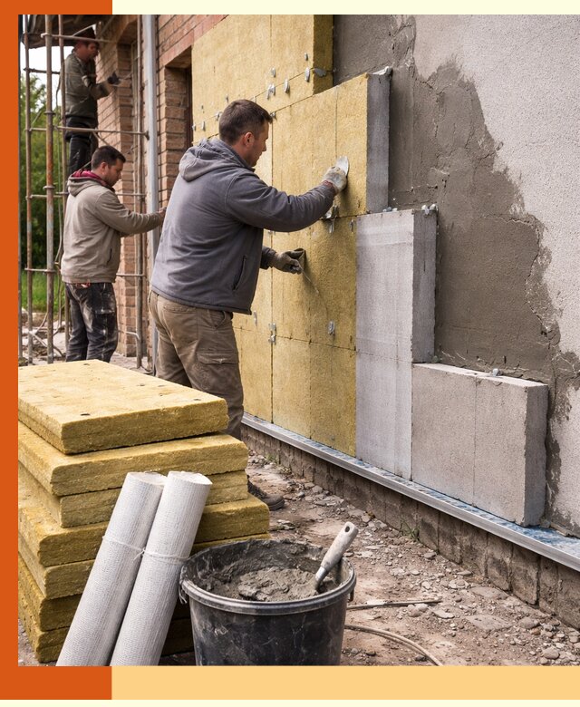 Утепление кирпичного дома под ключ в Ногинске