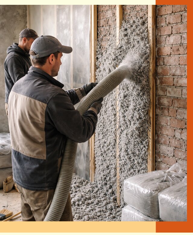 Утепление кирпичного дома эковатой в Ногинске от 2381 руб./м² | ТепломастерНгн