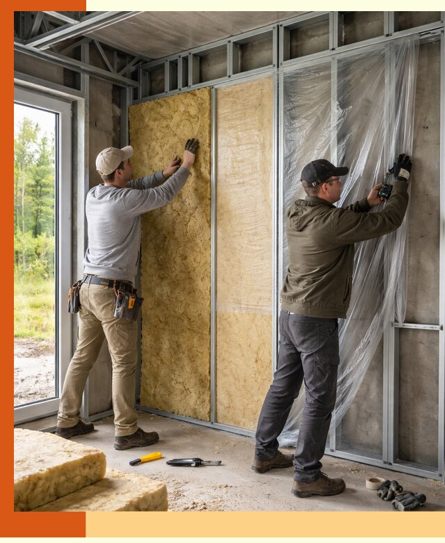 Утепление дома из ЛСТК в Ногинске с гарантией качества и эффективности