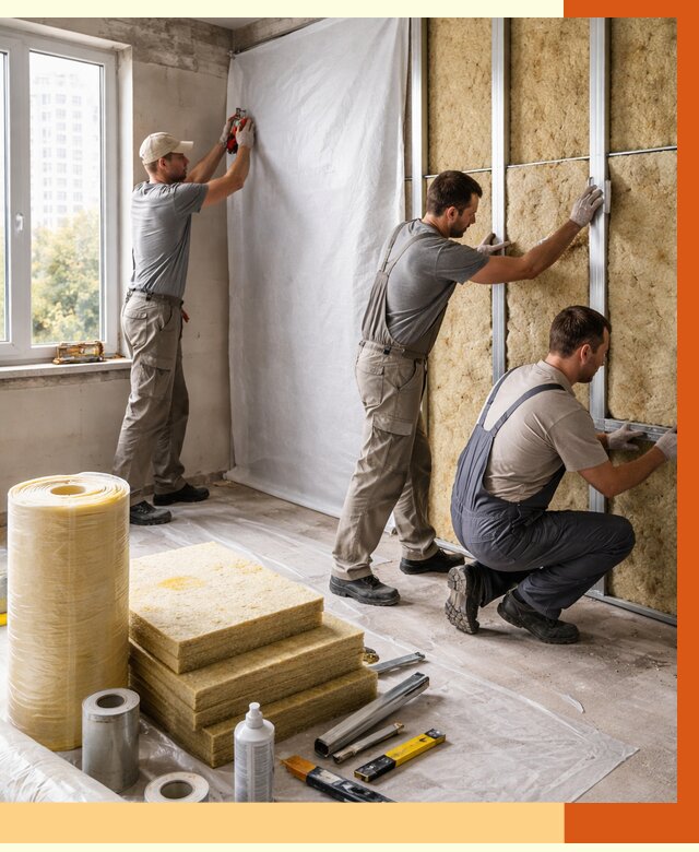 Утепление квартиры в Ногинске от 4559 руб/м2 — утеплить квартиру изнутри и снаружи | ТепломастерНгн