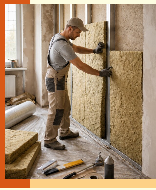 Утепление квартиры в Ногинске — комплексная теплоизоляция стен и полов