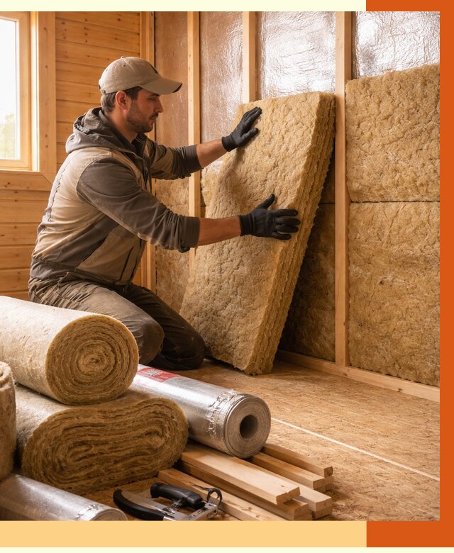 Утепление бани в Ногинске под ключ от 4559 руб./м2 — утеплить потолок, пол и стены | ТепломастерНгн