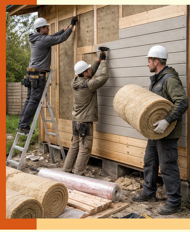 Утепление бани снаружи в Ногинске профессионально и надежно