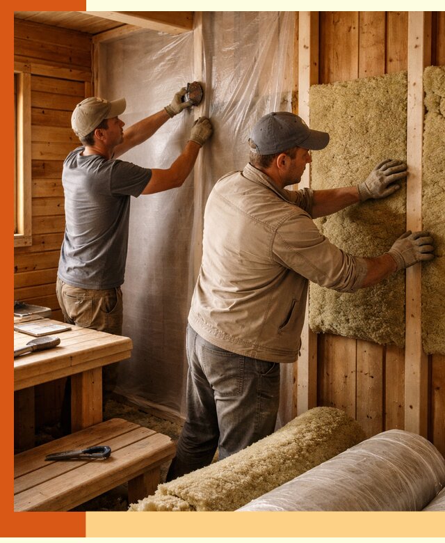 Утепление бани изнутри в Ногинске качественно и недорого