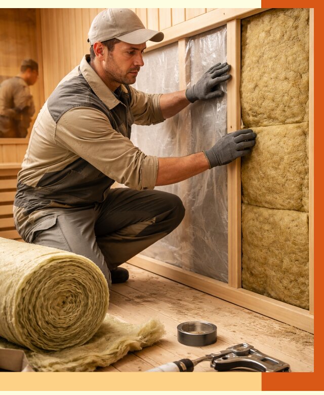 Утепление сауны изнутри в Ногинске от 6585 руб. за м2 | ППУ, под ключ — ТепломастерНгн