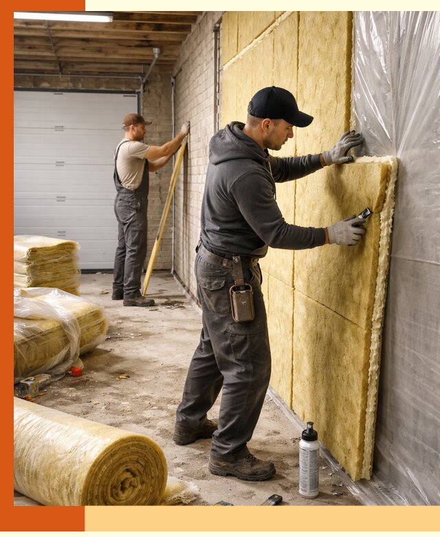 Утепление гаража под ключ в Ногинске — все виды теплоизоляции