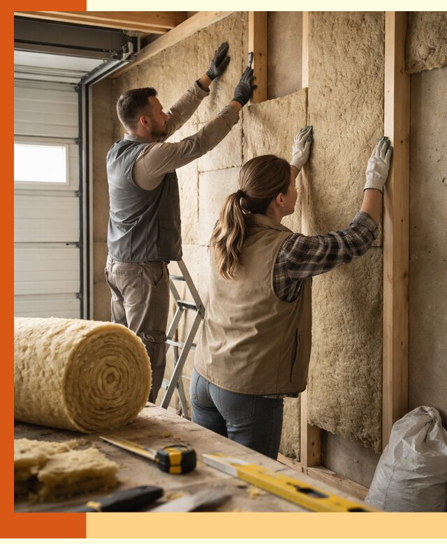 Утепление гаража изнутри в Ногинске: быстро и надежно