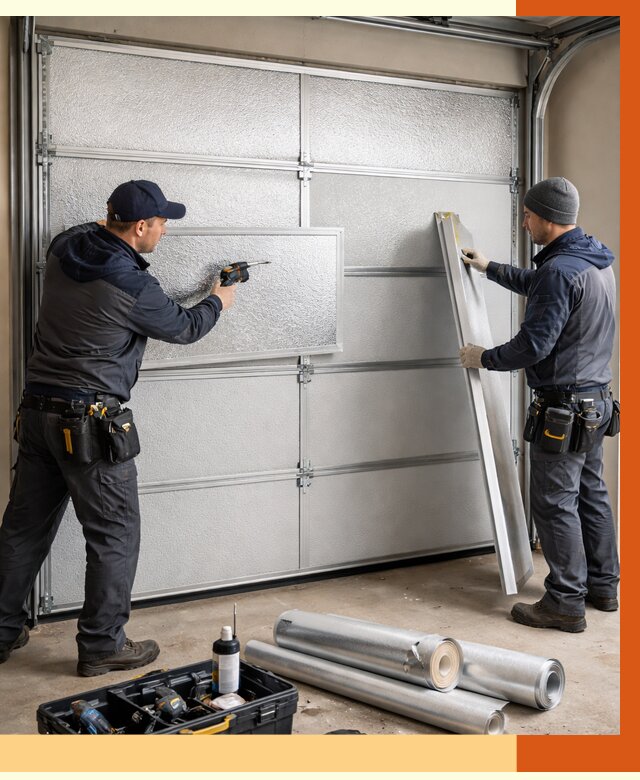 Утепление гаражных ворот в Ногинске от 7953 руб/м2 — надежно и быстро | ТепломастерНгн