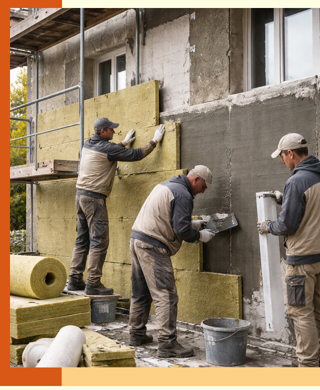 Утепление фасада зданий и домов в Ногинске