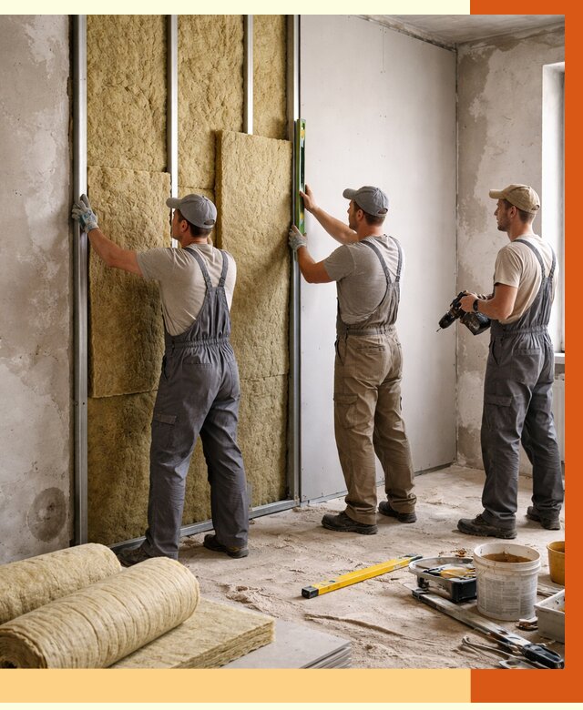 Утепление стен изнутри в Ногинске от 2279 руб/м² под ключ | ТепломастерНгн