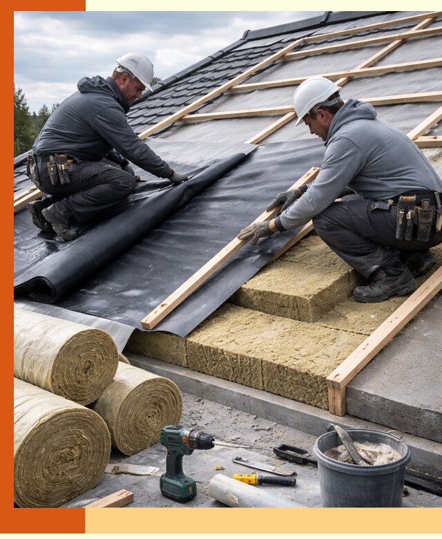 Утепление крыши снаружи в Ногинске: профессиональная теплоизоляция