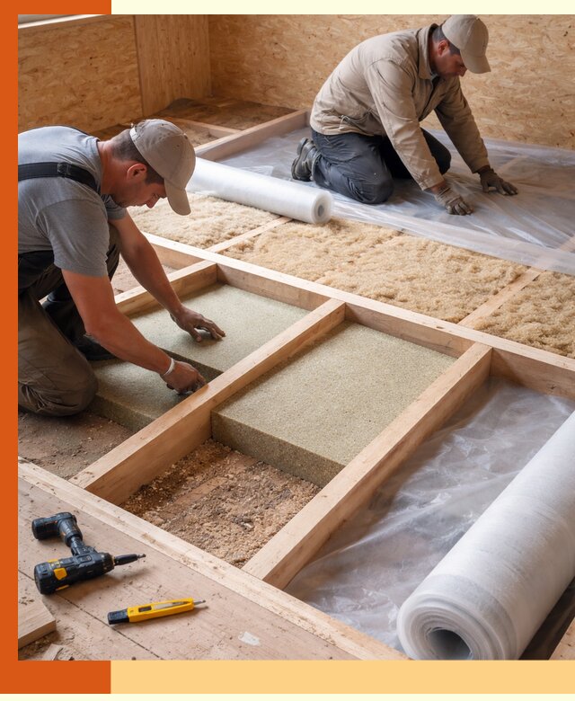 Профессиональное утепление деревянного пола в Ногинске