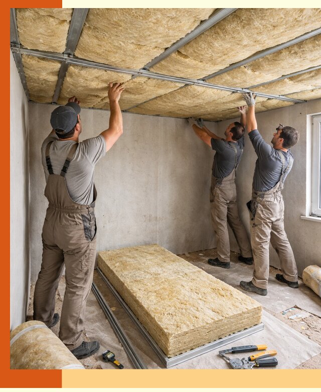 Утепление потолка в Ногинске — тепло и без сквозняков