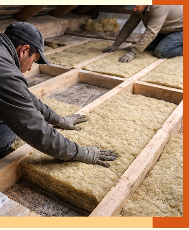 Утепление чердака минватой в Ногинске от 3546 руб/м2 под ключ | ТепломастерНгн