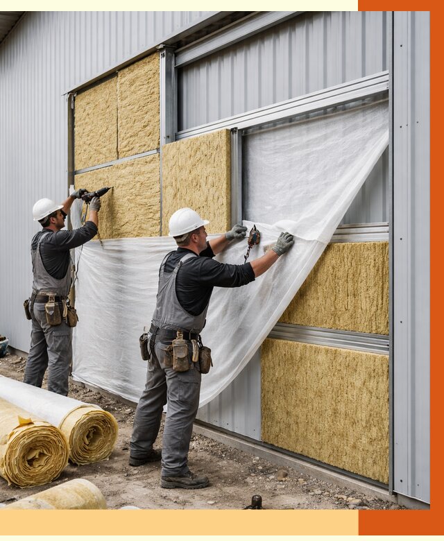 Утепление металлического склада в Ногинске от 4559 руб/м2 — комплексное утепление под ключ | ТепломастерНгн