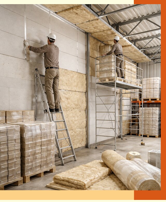 Утепление склада готовой продукции в Ногинске от 1976 руб./м2 — комплексно | ТепломастерНгн