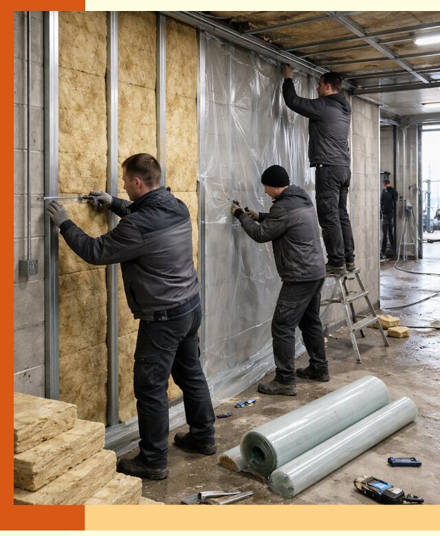 Профессиональное утепление автомойки в Ногинске для любого типа помещений