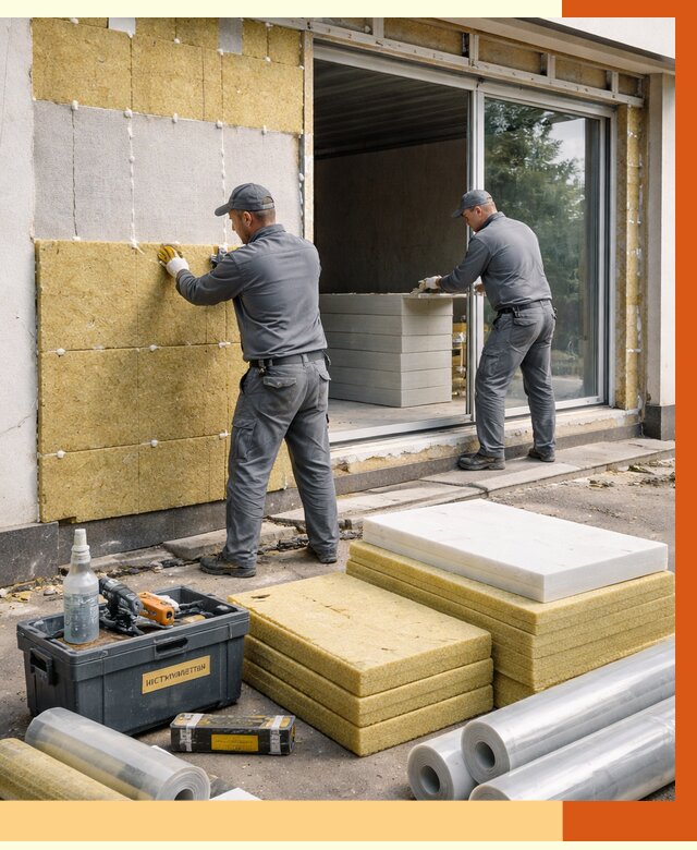 Утепление торгового павильона в Ногинске от 14690 руб./м² под ключ | ТепломастерНгн