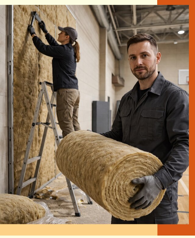 Утепление спортзала в Ногинске от 7598 руб/м2 — комплексное утепление под ключ | ТепломастерНгн