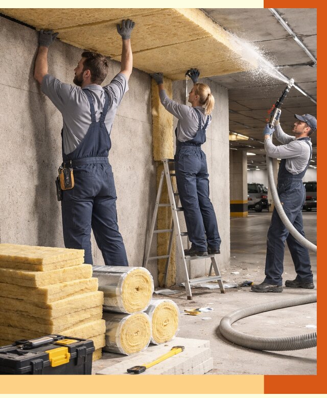 Утепление паркинга в Ногинске от 6889 руб./м2 — работы под ключ | ТепломастерНгн