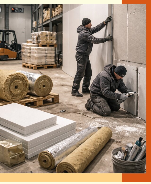 Утепление холодного склада в Ногинске от 8611 руб/м2 — комплексное под ключ | ТепломастерНгн