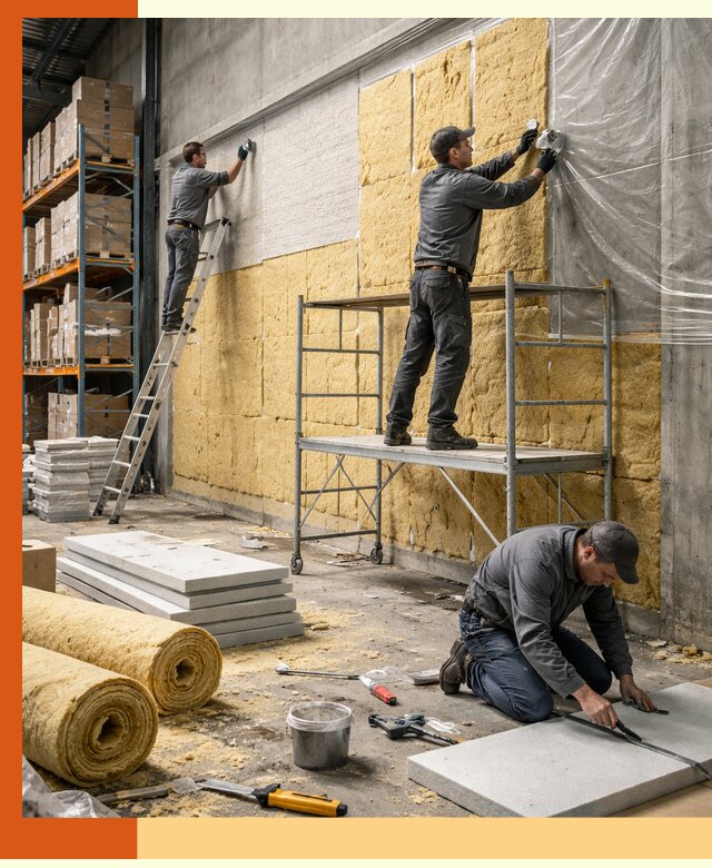 Утепление холодного склада под ключ в Ногинске