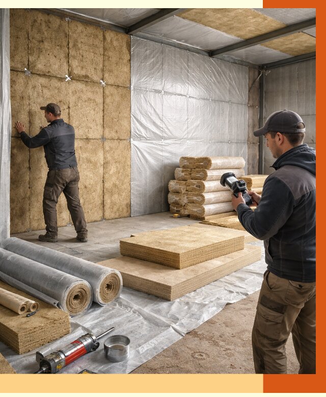 Утепление теплого склада в Ногинске под ключ от 11651 руб/м² | ТепломастерНгн