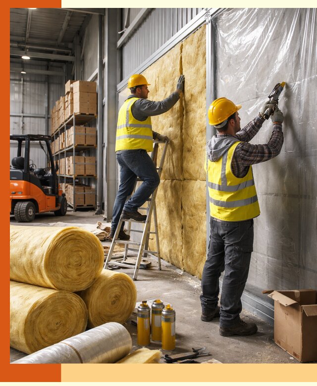 Утепление склада с техникой в Ногинске под ключ