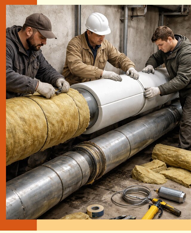 Утепление трубопровода в Ногинске с гарантией энергоэффективности