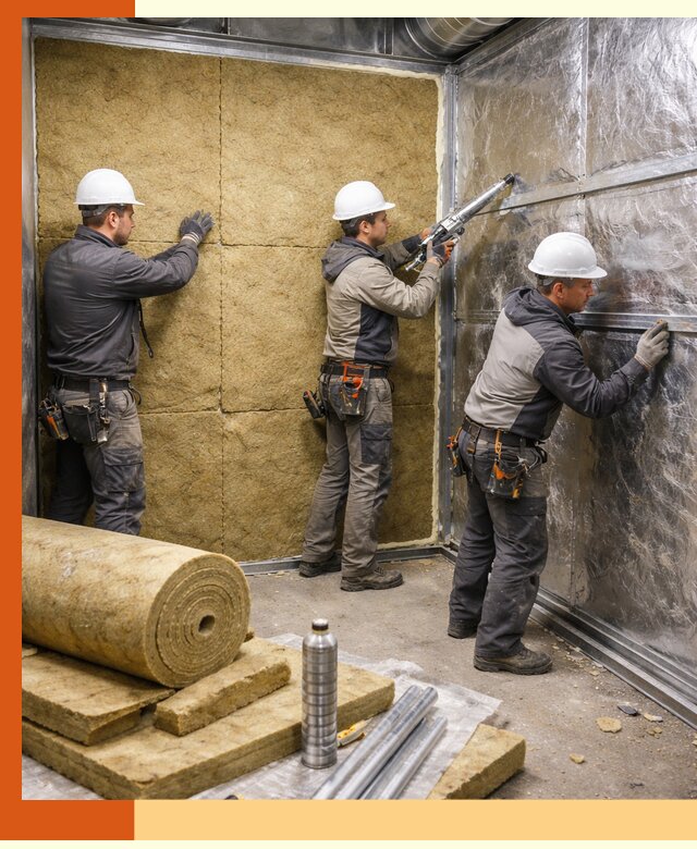 Утепление венткамеры в Ногинске — качественная теплоизоляция и шумопоглощение