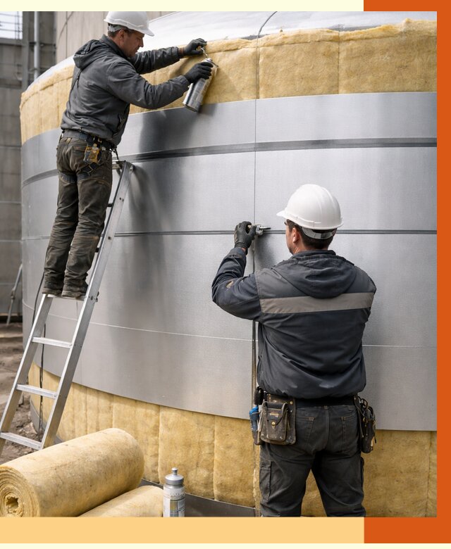 Утепление цистерны в Ногинске пенополиуретаном от 14690 руб. под ключ | ТепломастерНгн