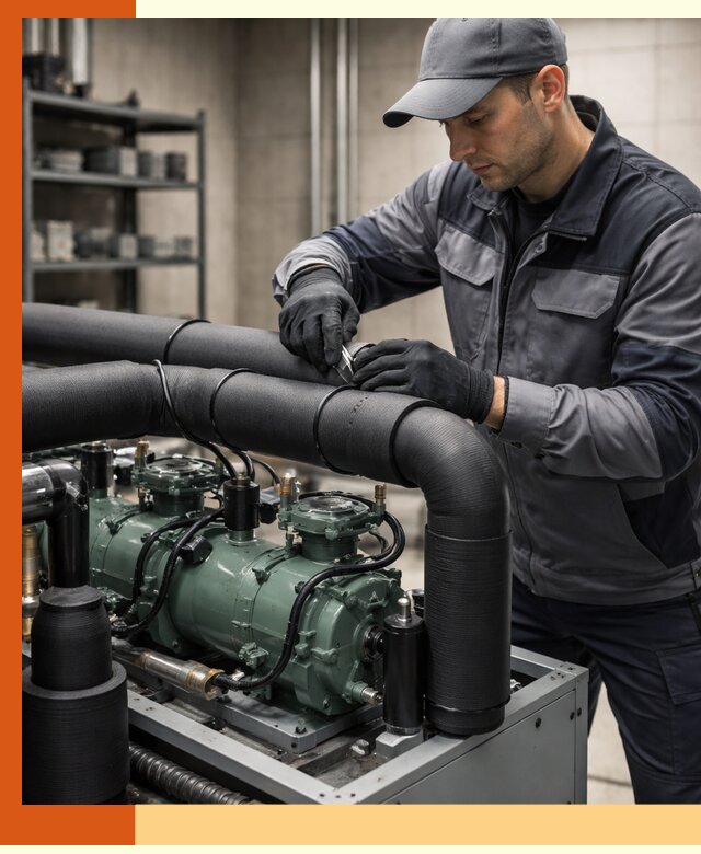 Утепление холодильного агрегата и теплоизоляция в Ногинске