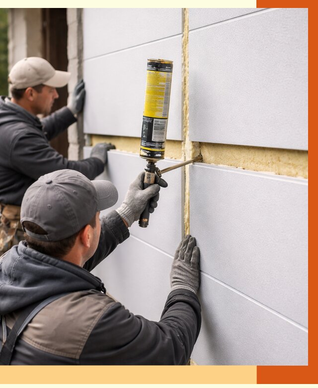 Утепление сэндвич панелей ППУ в Ногинске от 4255 руб. за м2 | ТепломастерНгн