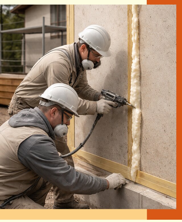 Утепление сип панелей ППУ в Ногинске от 4863 руб. под ключ | ТепломастерНгн