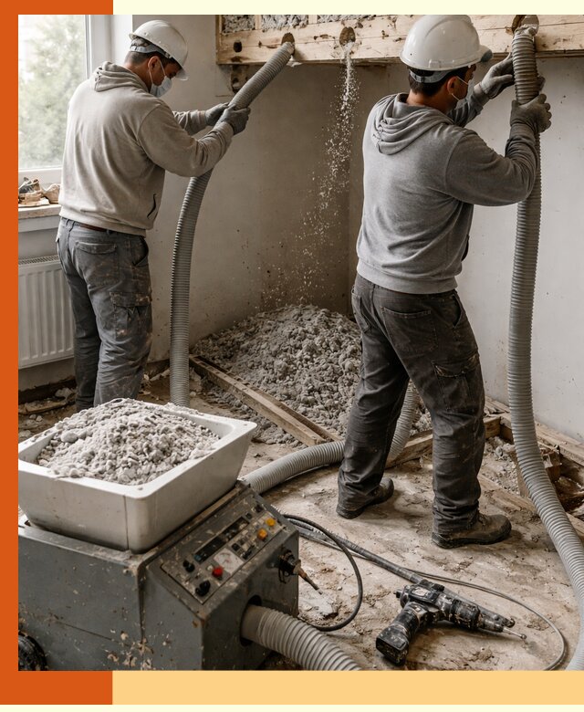 Заполнение пустот перекрытий пеной и наполнителями в Ногинске