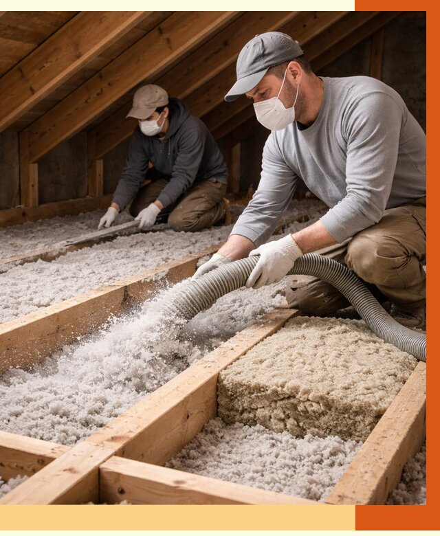 Заполнение полостей чердачного перекрытия в Ногинске от 4559 руб. | ТепломастерНгн