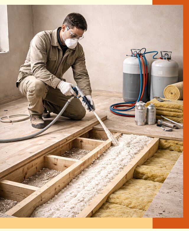 Заполнение полостей межэтажного перекрытия в Ногинске от 4255 руб. | ТепломастерНгн