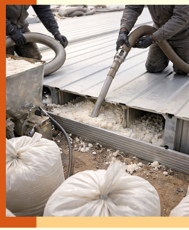 Заполнение пустот кровельных панелей пенными и мокрыми герметиками в Ногинске