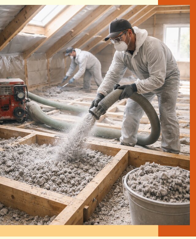 Утепление эковатой в Ногинске от 2989 руб./м2 — монтаж и задувка | ТепломастерНгн