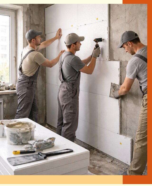 Утепление пенопластом домов и стен в Ногинске от 1874 руб. — ТепломастерНгн