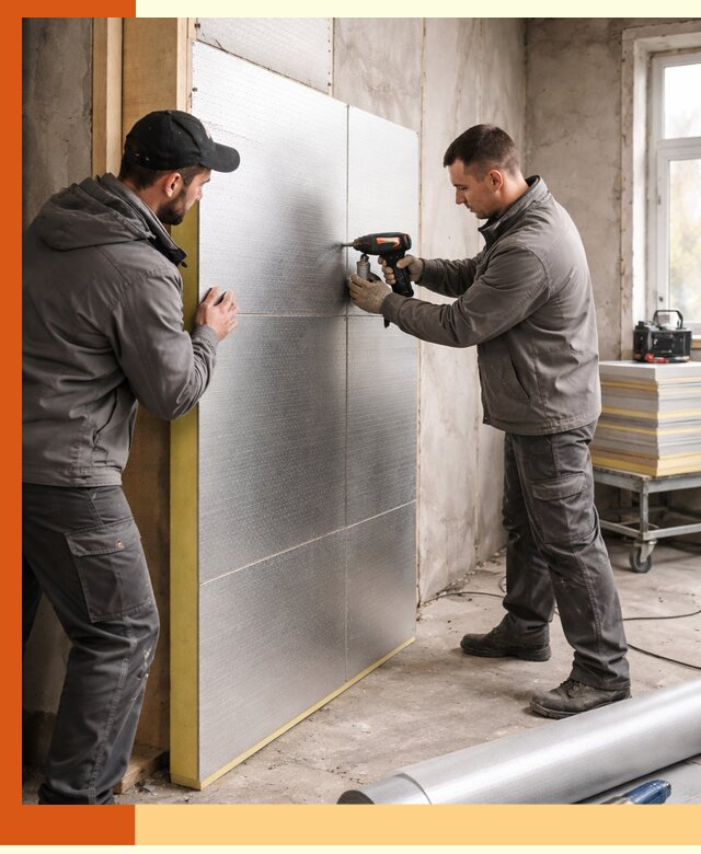 Утепление PIR панелями домов и зданий в Ногинске