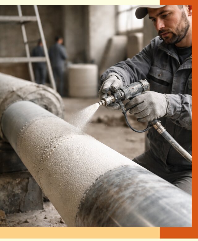 Утепление труб жидкой теплоизоляцией в Ногинске от 7598 руб. под ключ | ТепломастерНгн