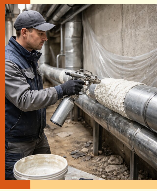 Утепление труб жидкой теплоизоляцией в Ногинске