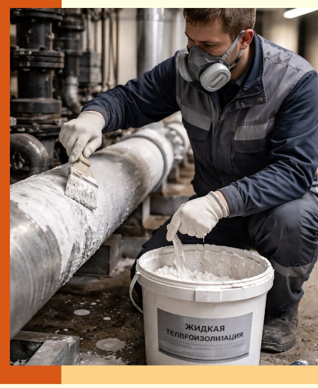 Утепление оборудования жидкой теплоизоляцией в Ногинске