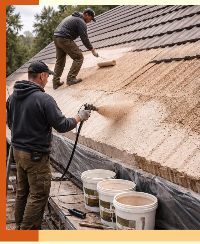 Утепление кровли жидкой пробкой в Ногинске для домов и зданий
